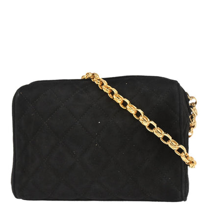 Chanel 1991-1994 Black Suede Camera Bag Mini