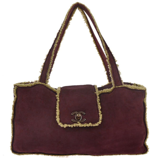 Chanel Brown Mouton Tote Handbag