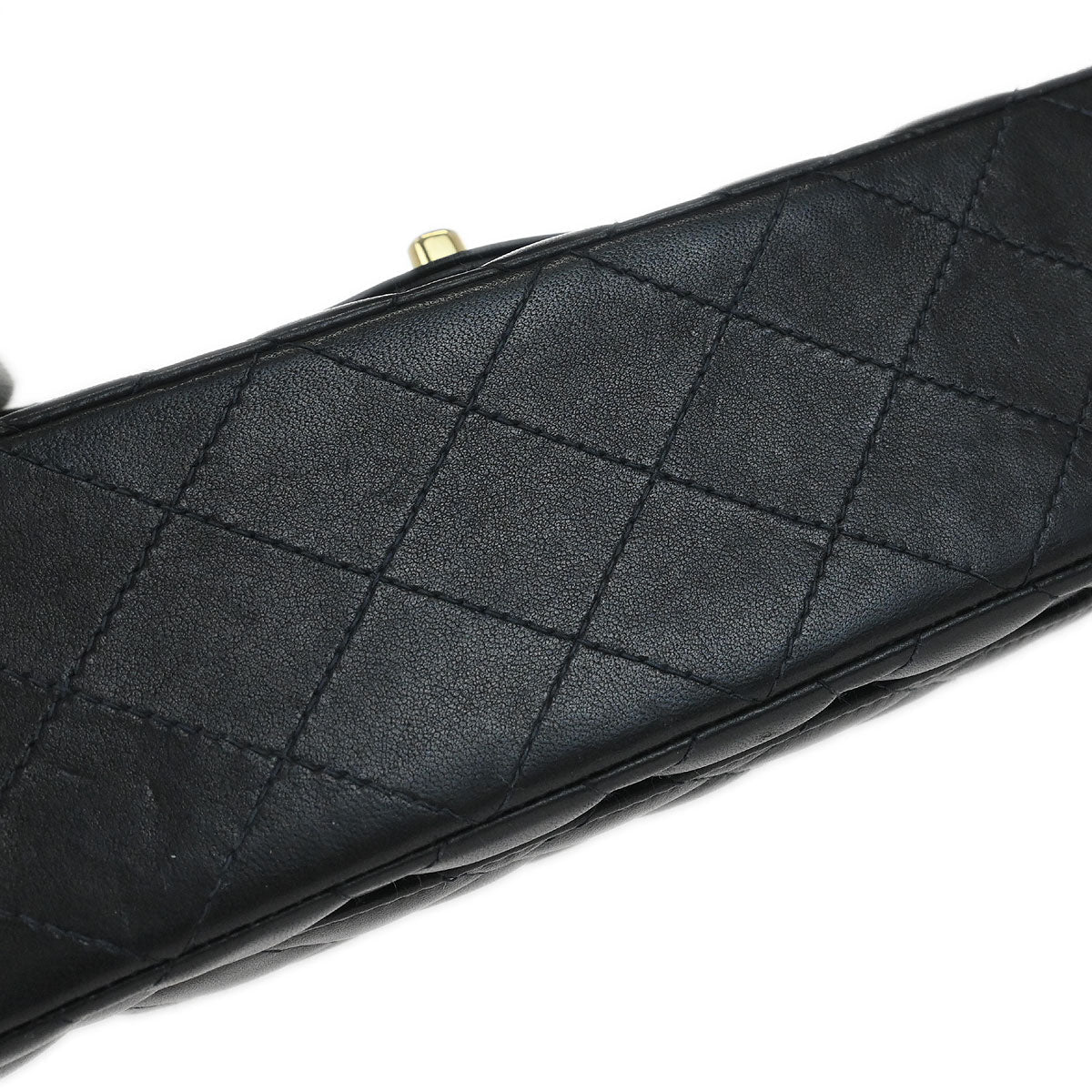 Chanel Black Lambskin Small Classic Double Flap Shoulder Bag