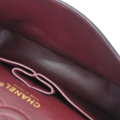 Chanel Black Lambskin Small Classic Double Flap Shoulder Bag