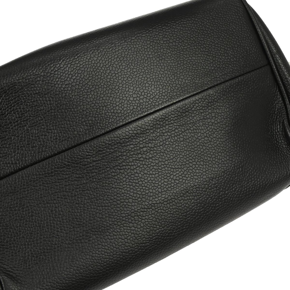 Chanel Black Caviar Skin Accordion Flap Handbag