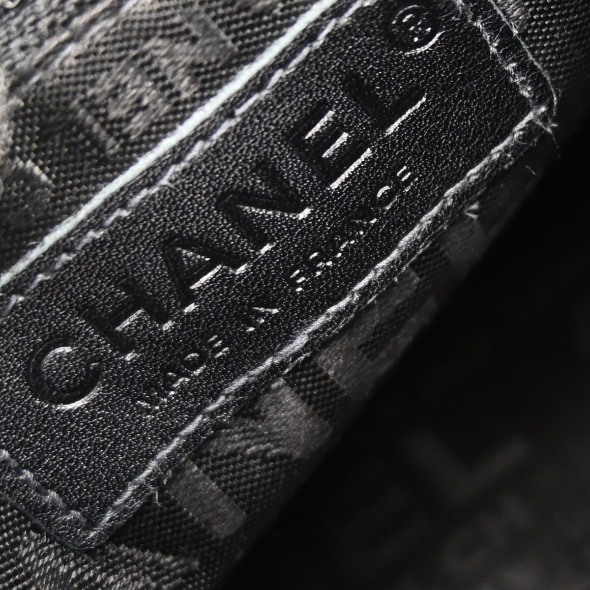 Chanel Black Caviar Skin Accordion Flap Handbag