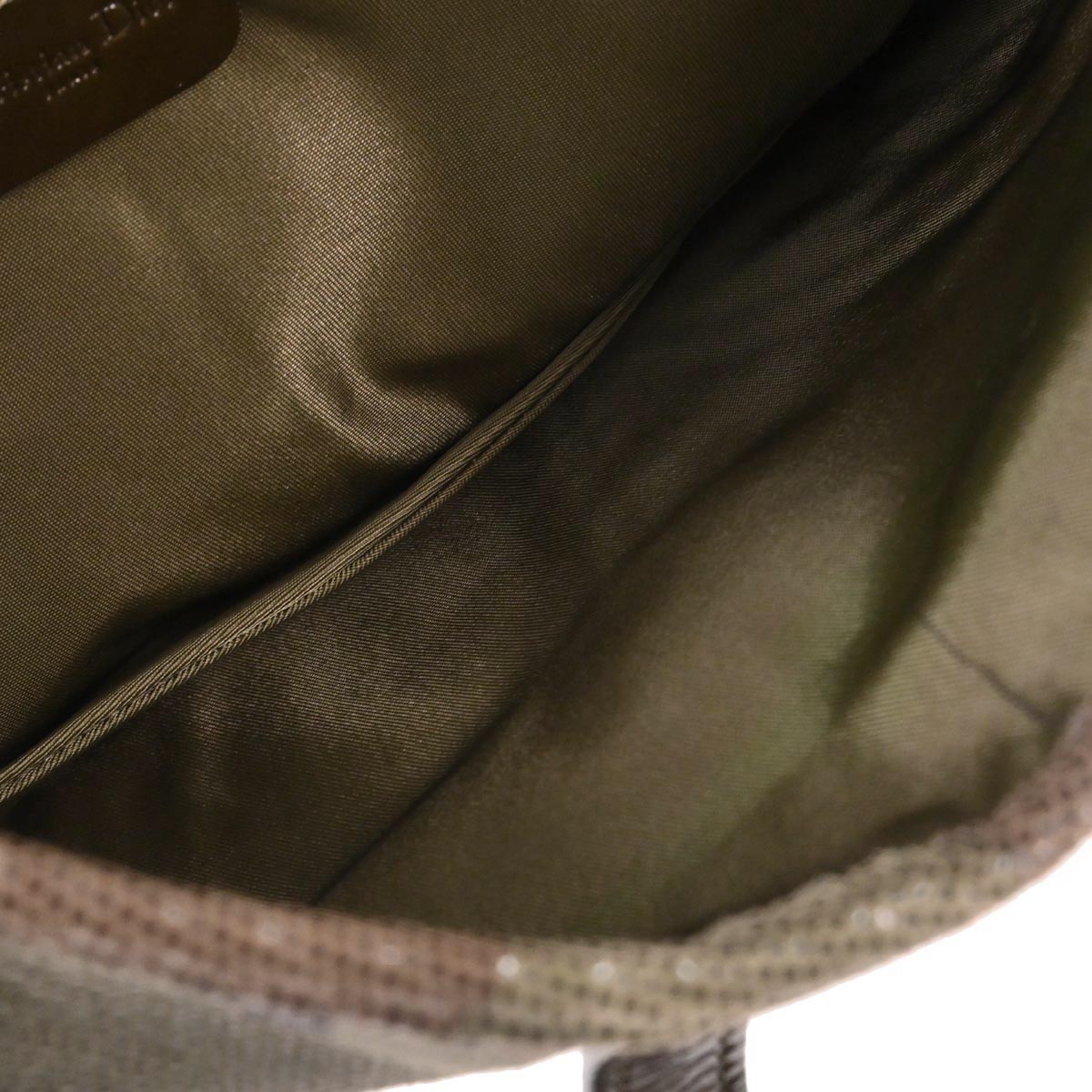 Christian Dior Green Camouflage Double Saddle Handbag