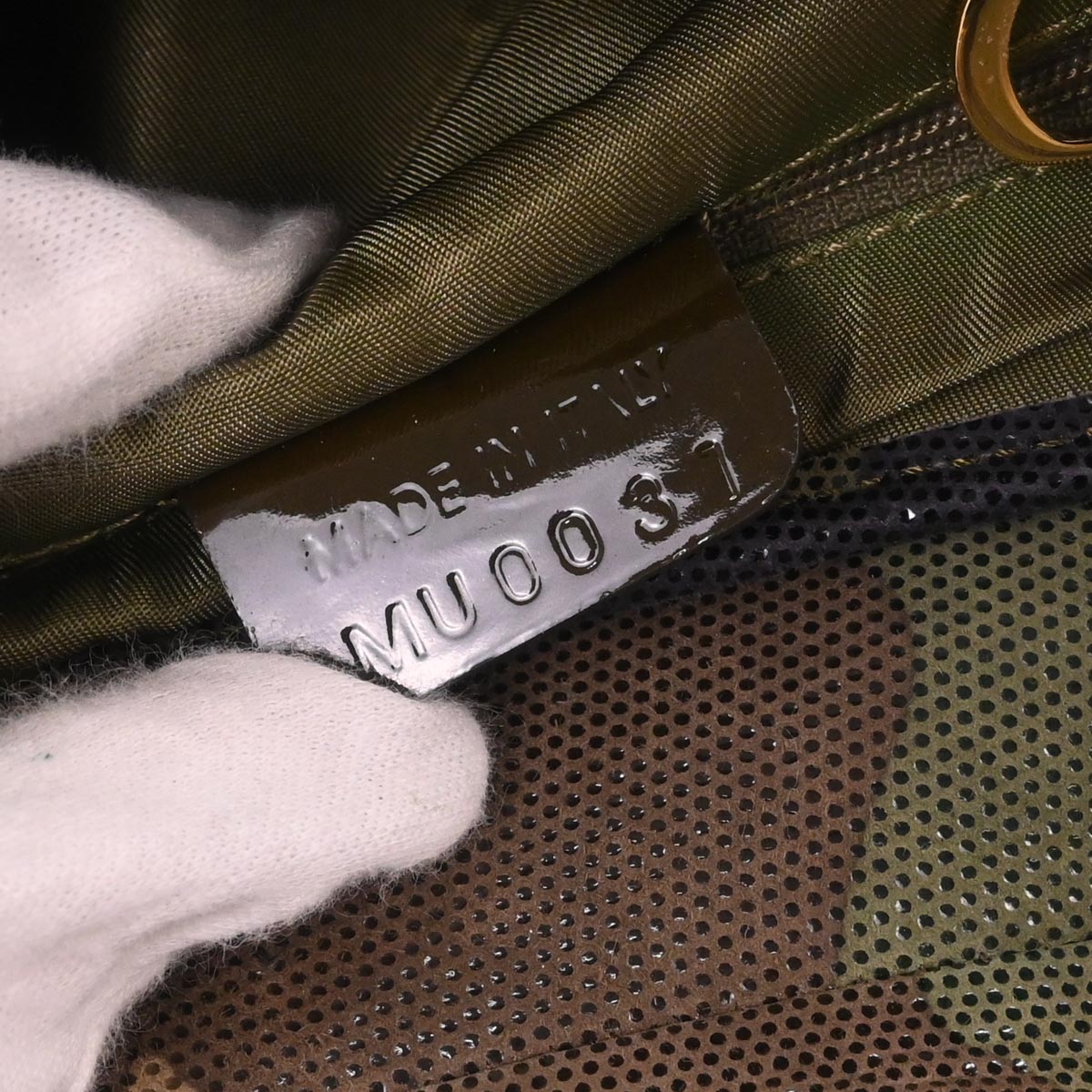 Christian Dior Green Camouflage Double Saddle Handbag