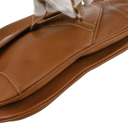 Christian Dior Brown Leather Double Saddle Handbag