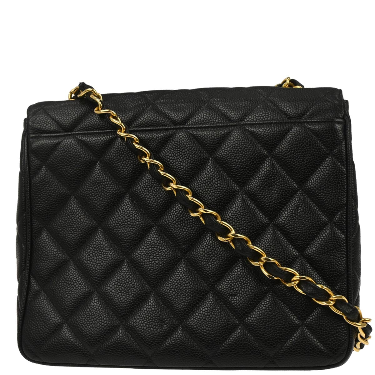 Chanel Black Caviar Skin Shoulder Bag