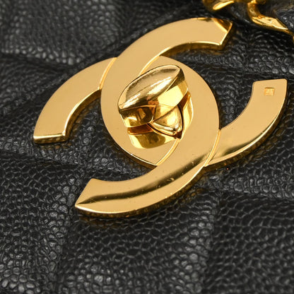 Chanel Black Caviar Skin Shoulder Bag