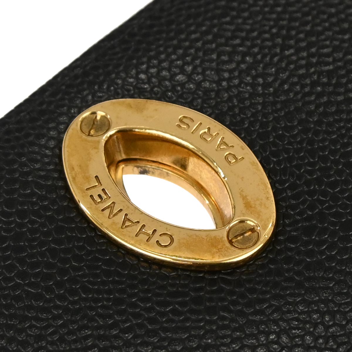 Chanel Black Caviar Skin Shoulder Bag