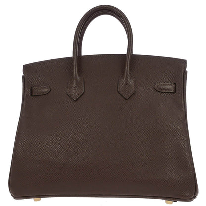 Hermes Chocolat Epsom Birkin 25 Handbag