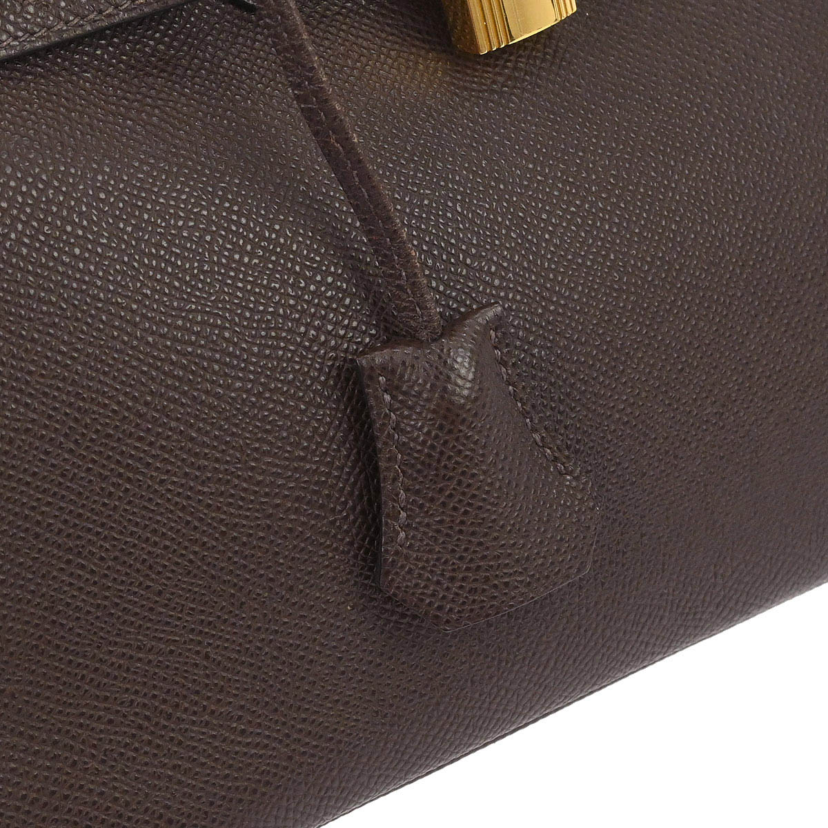Hermes Chocolat Epsom Birkin 25 Handbag