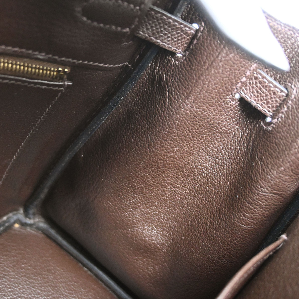 Hermes Chocolat Epsom Birkin 25 Handbag