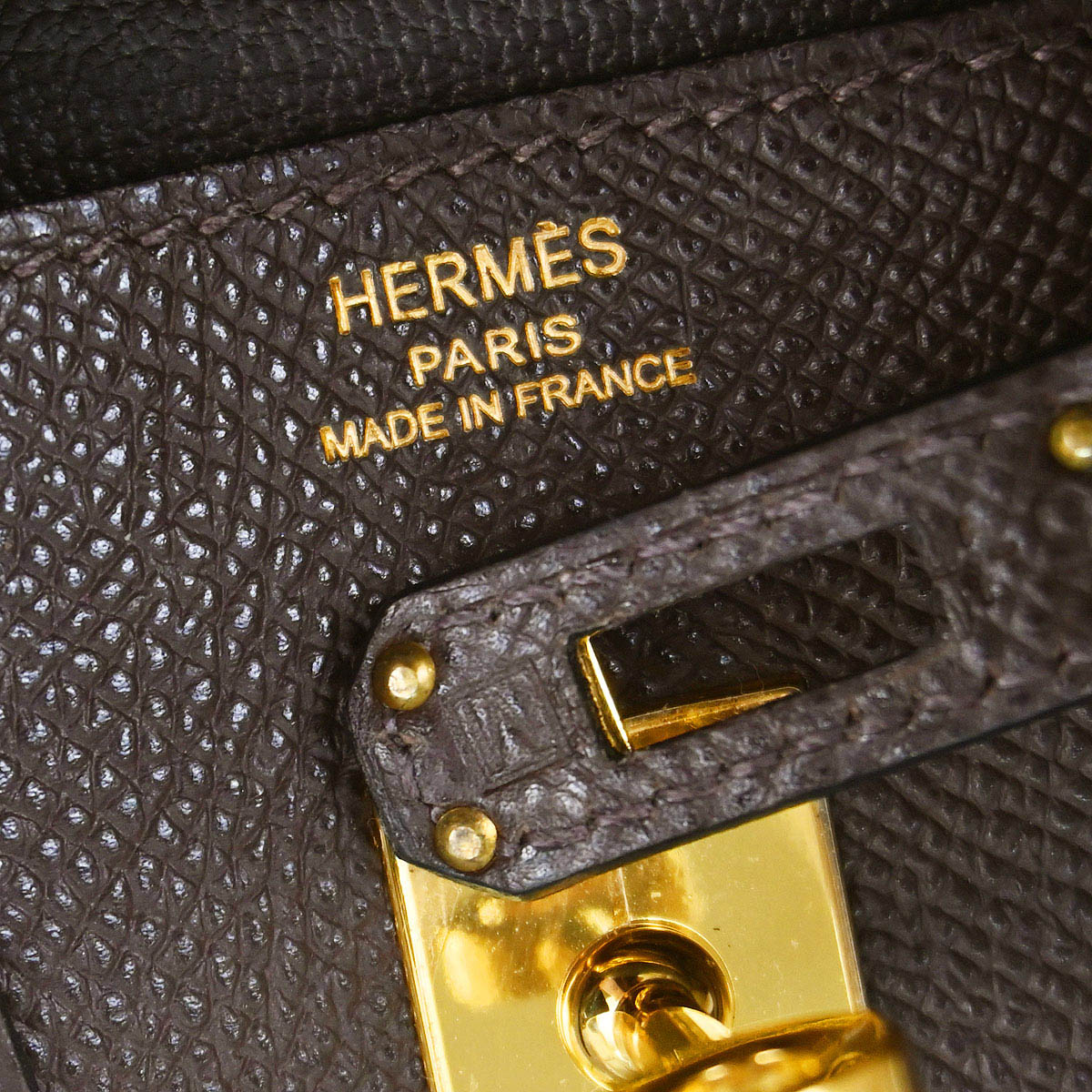 Hermes Chocolat Epsom Birkin 25 Handbag