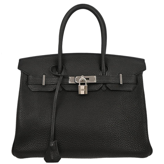 Hermes Black Togo Birkin 30 Handbag