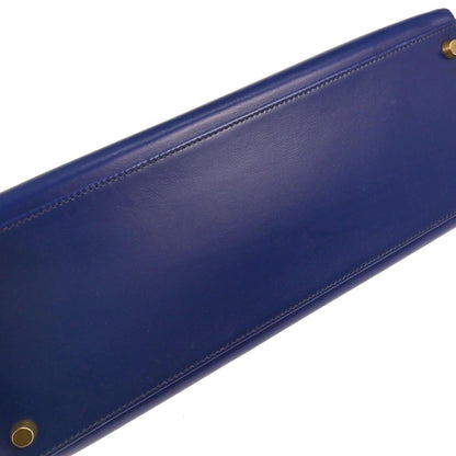 Hermes Blue Royal Box Calf Kelly 32 Retourne 2way Shoulder Handbag