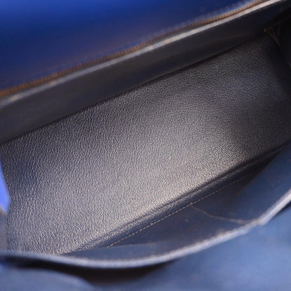 Hermes Blue Royal Box Calf Kelly 32 Retourne 2way Shoulder Handbag
