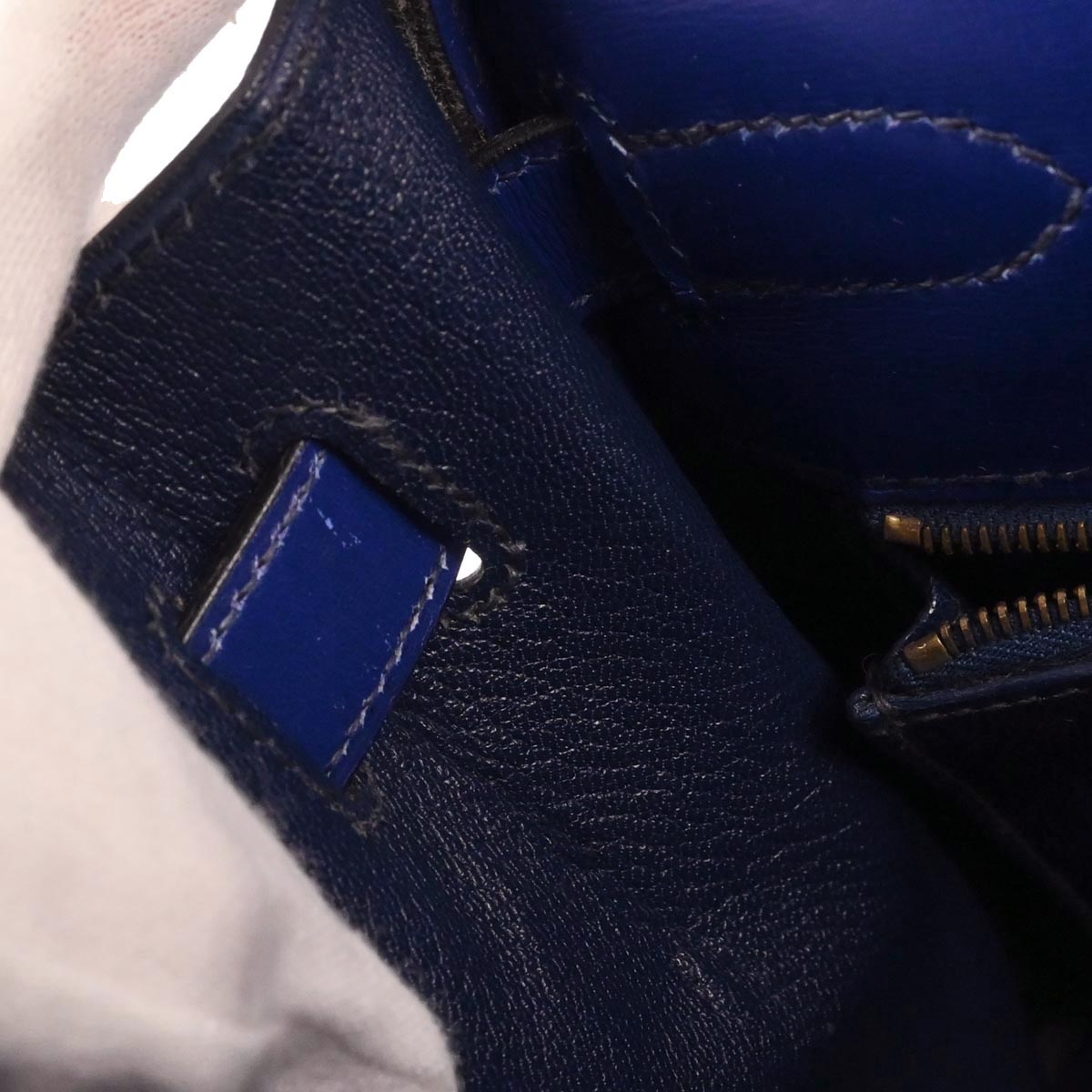 Hermes Blue Royal Box Calf Kelly 32 Retourne 2way Shoulder Handbag