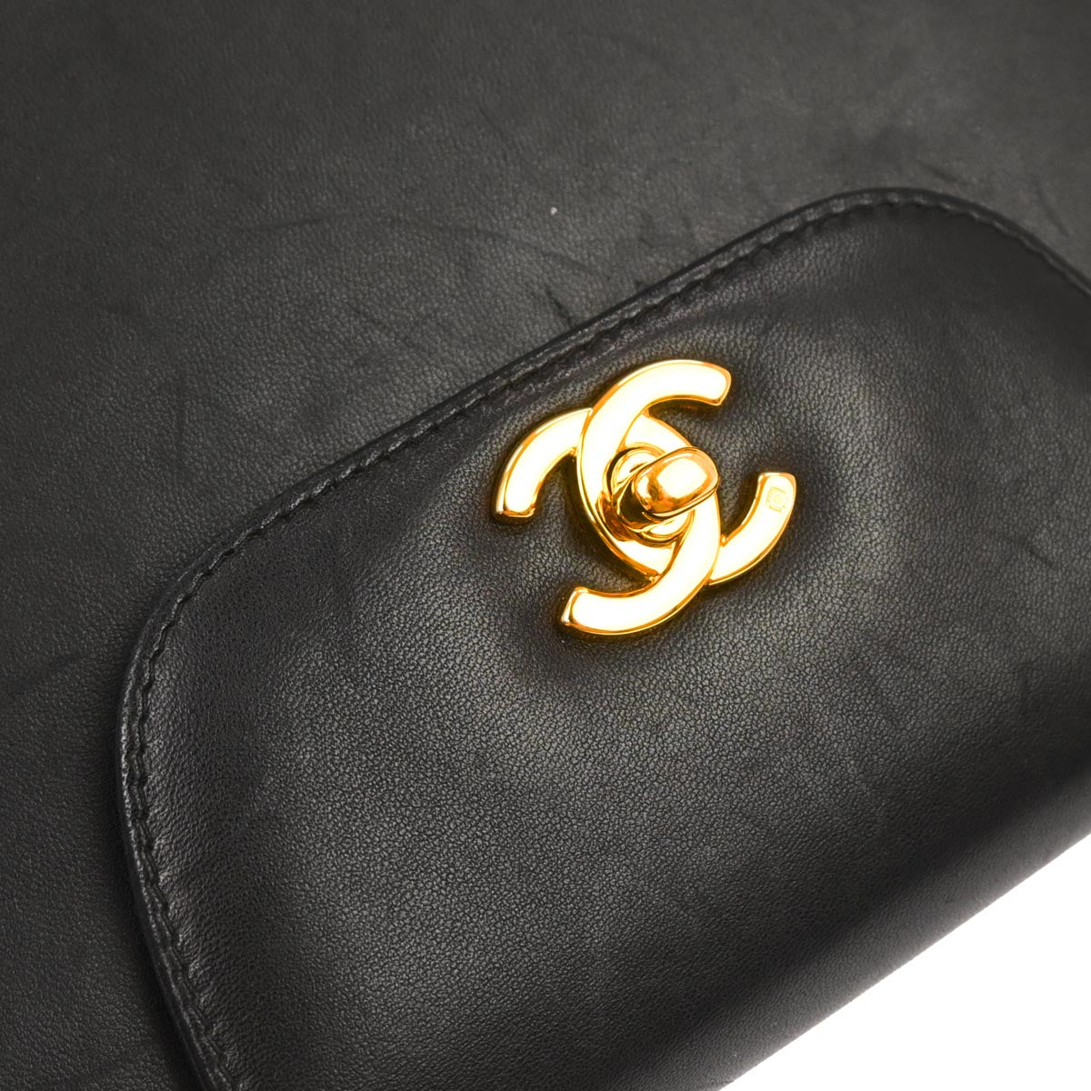 Chanel 1997-1999 Black Lambskin Handbag