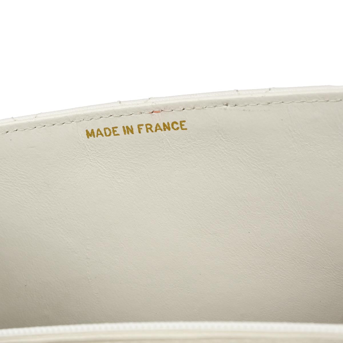 Chanel 1989-1991 White Lambskin Double Turnlock 2way Shoulder Handbag