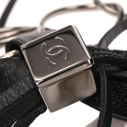 Chanel 2003-2004 Black Nylon Mesh Tassel Hobo Handbag