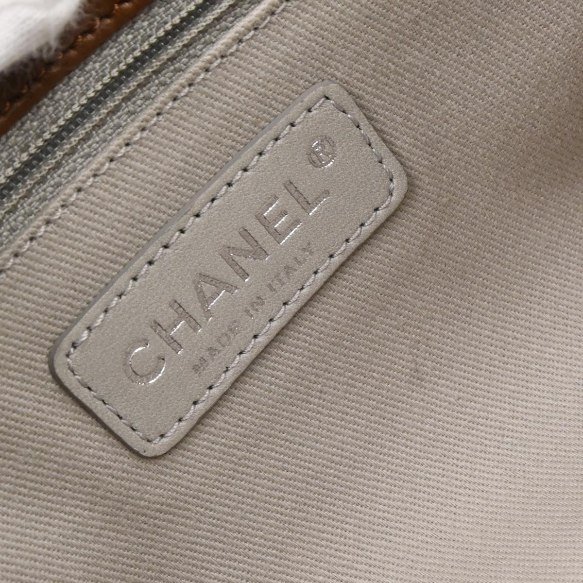 Chanel 2012 Brown Calfskin Mademoiselle Lock Chain Shoulder Bag