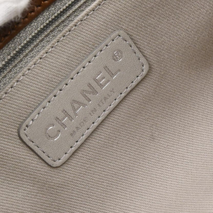 Chanel 2012 Brown Calfskin Mademoiselle Lock Chain Shoulder Bag