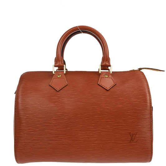 Louis Vuitton 1995 Brown Epi Speedy 25 Handbag M43013