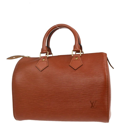 Louis Vuitton Brown Epi Speedy 25 Handbag M43013