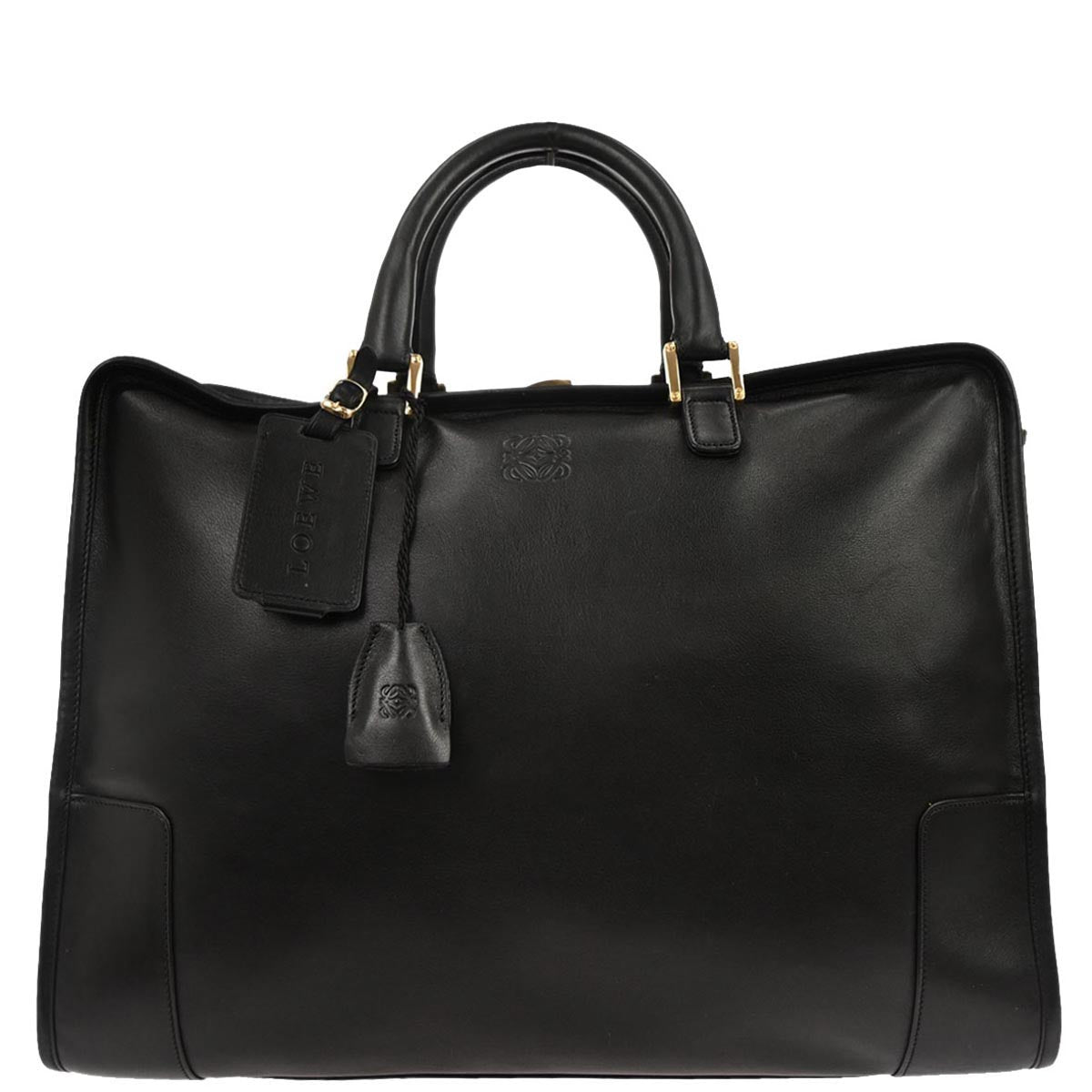 Loewe Black Leather Amazona 40 Handbag