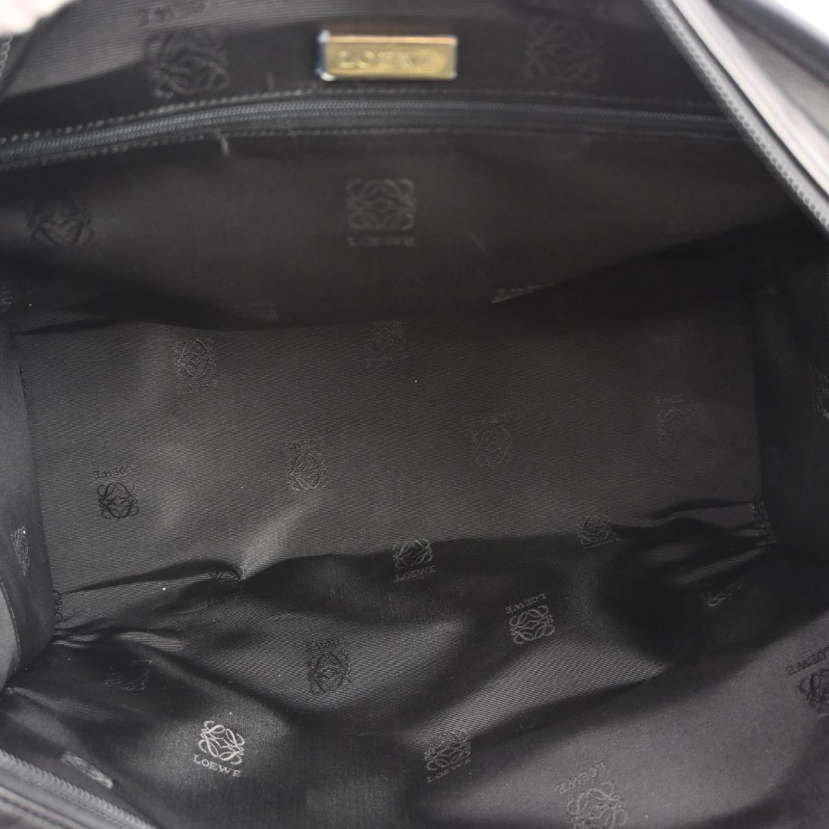 Loewe Black Leather Amazona 40 Handbag