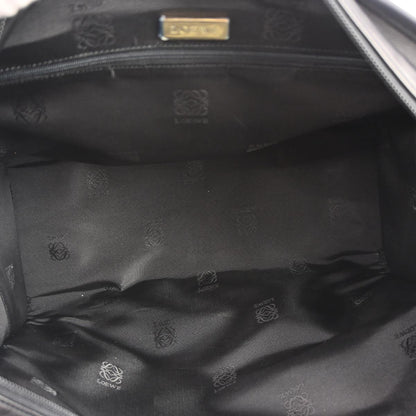 Loewe Black Leather Amazona 40 Handbag