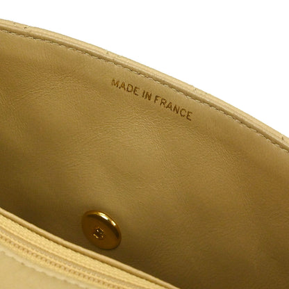 Chanel Beige Lambskin Mini Classic Square Flap Shoulder Bag 17