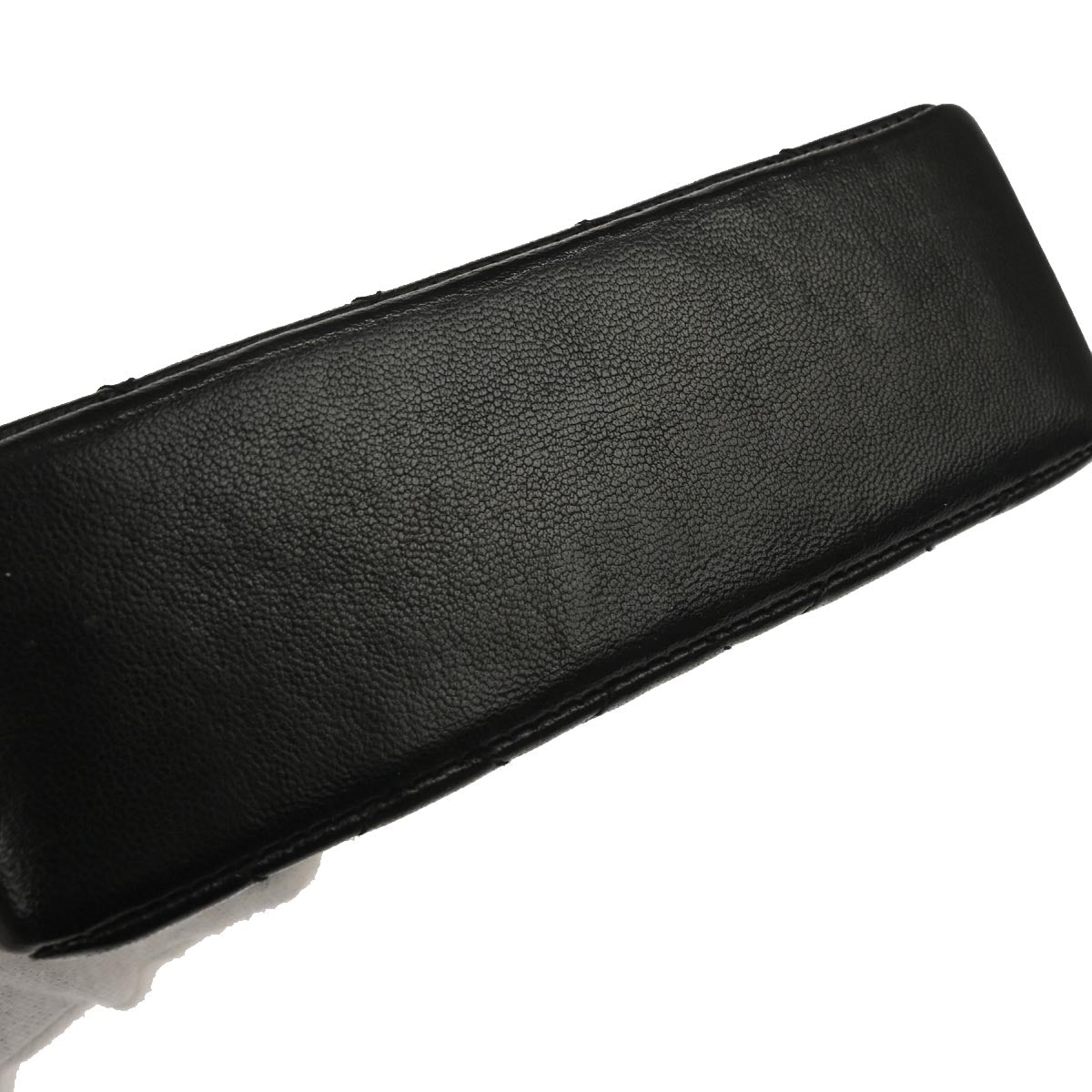 Chanel 1989-1991 Black Lambskin Shoulder Bag