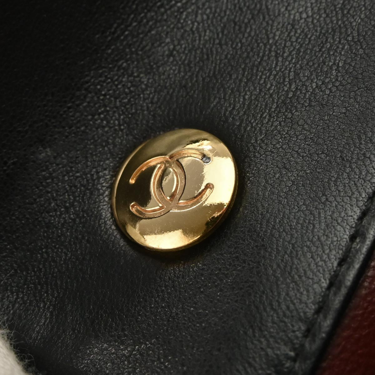 Chanel 1989-1991 Black Lambskin Shoulder Bag