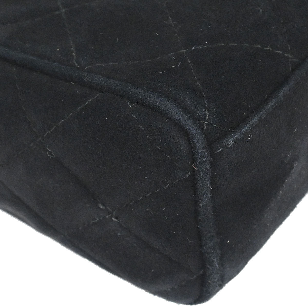 Chanel 1991-1994 Black Suede Camera Bag Mini