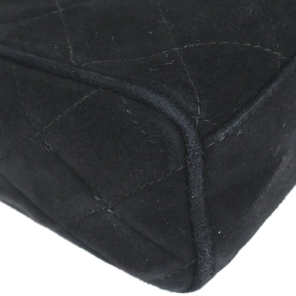 Chanel 1991-1994 Black Suede Camera Bag Mini