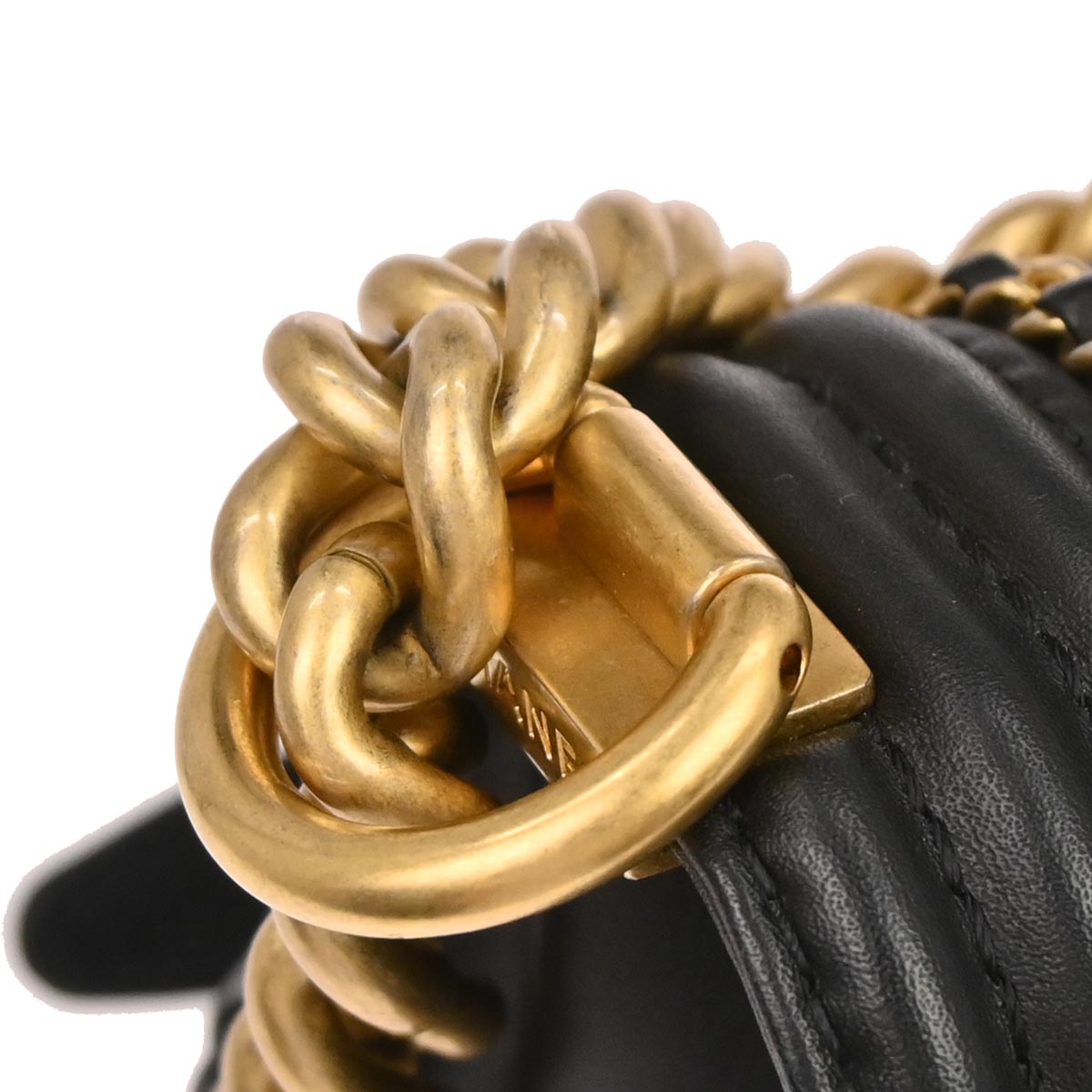 Boy Chanel 2019 Black Lambskin Small Chain Shoulder Bag