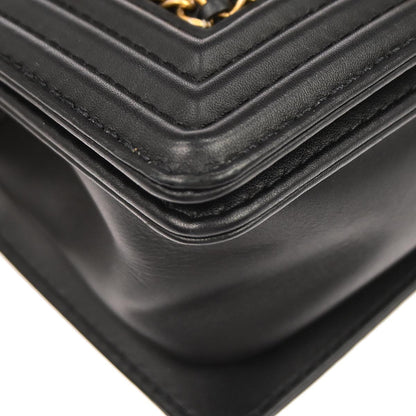 Boy Chanel 2019 Black Lambskin Small Chain Shoulder Bag