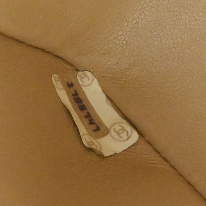 Chanel 1989-1991 Beige Lambskin Shoulder Bag