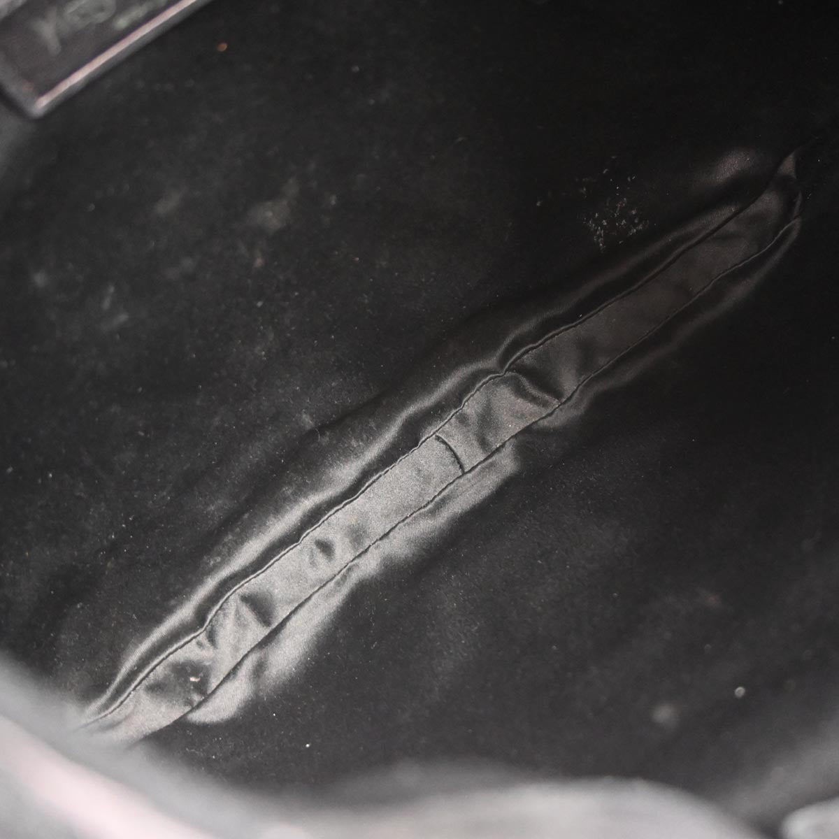 Yves Saint Laurent Black Suede Studded Mombasa Handbag