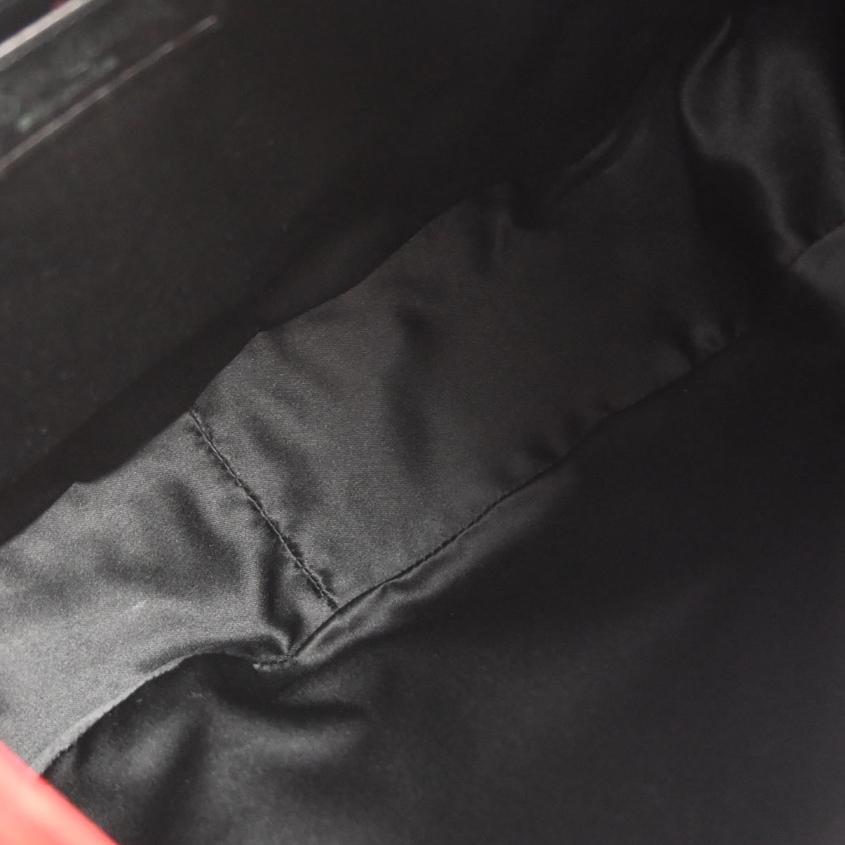 Yves Saint Laurent Red Calfskin Tassel Hobo Handbag