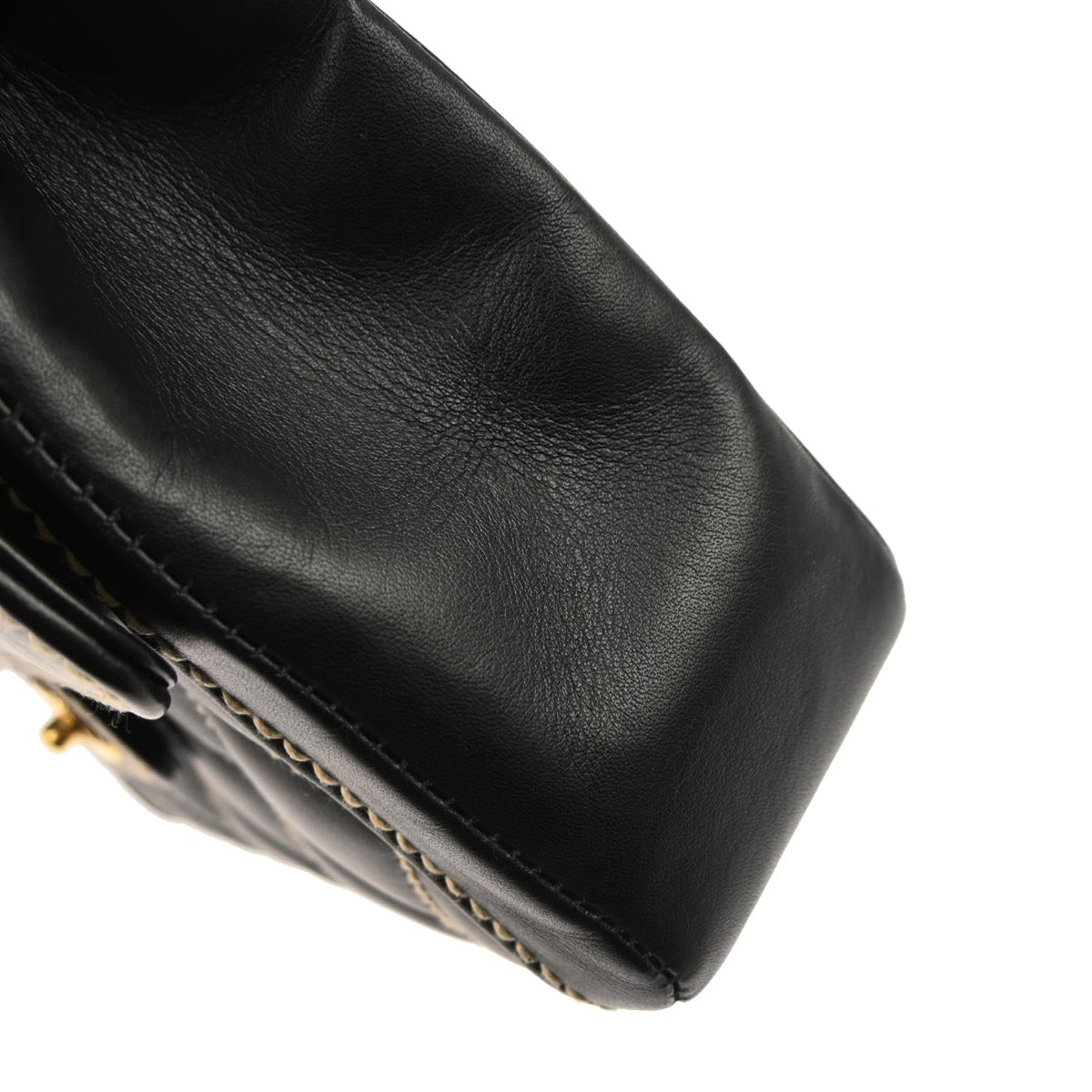 Chanel 2005-2006 Black Calfskin Wild Stitch Handbag