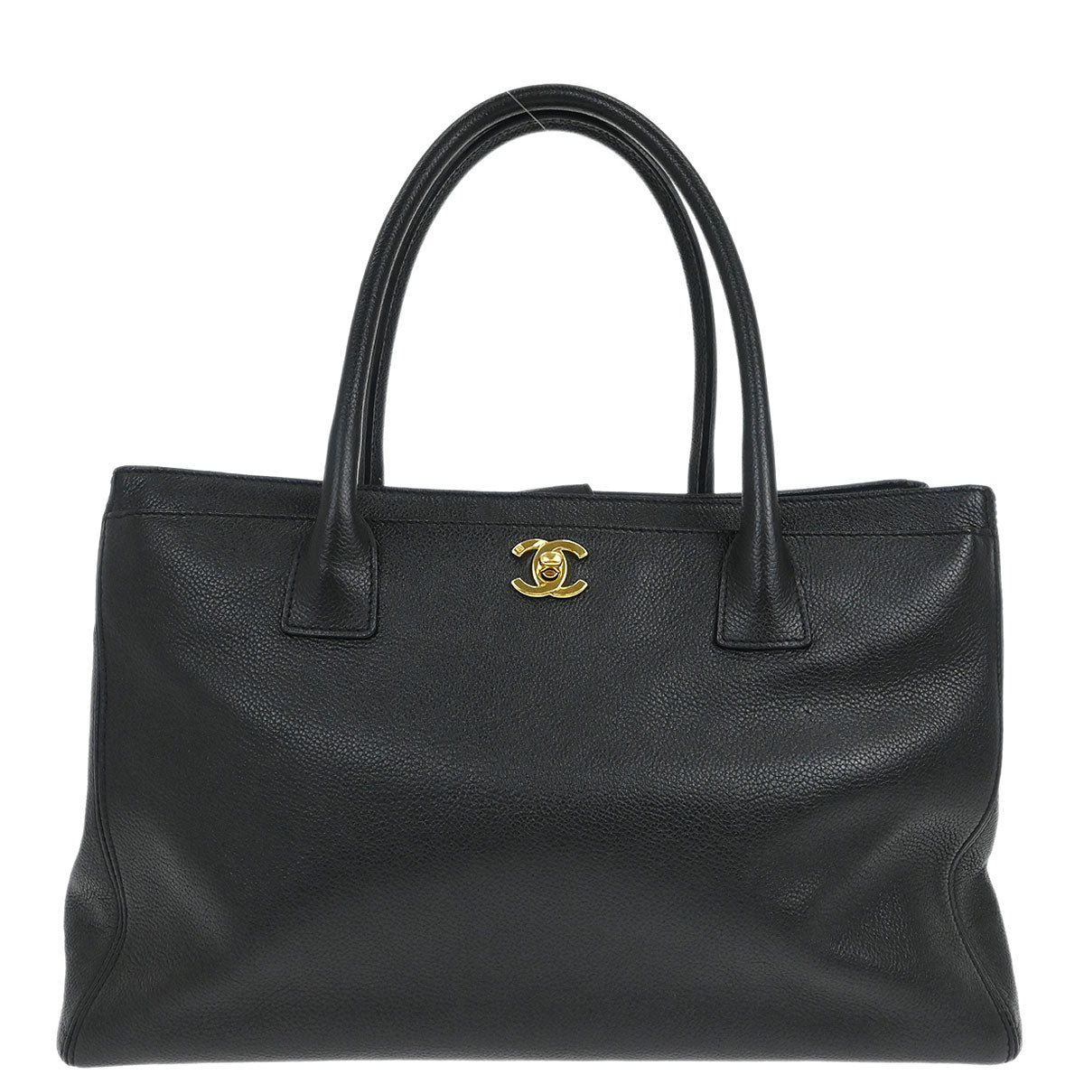 Chanel 2008-2009 Black Calfskin Executive Cerf Tote Bag