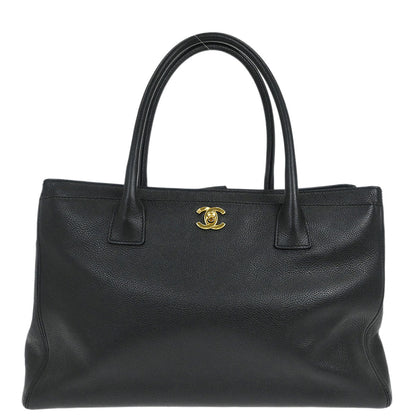 Chanel 2008-2009 Black Calfskin Executive Cerf Tote Bag