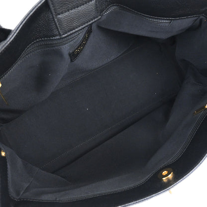 Chanel 2008-2009 Black Calfskin Executive Cerf Tote Bag