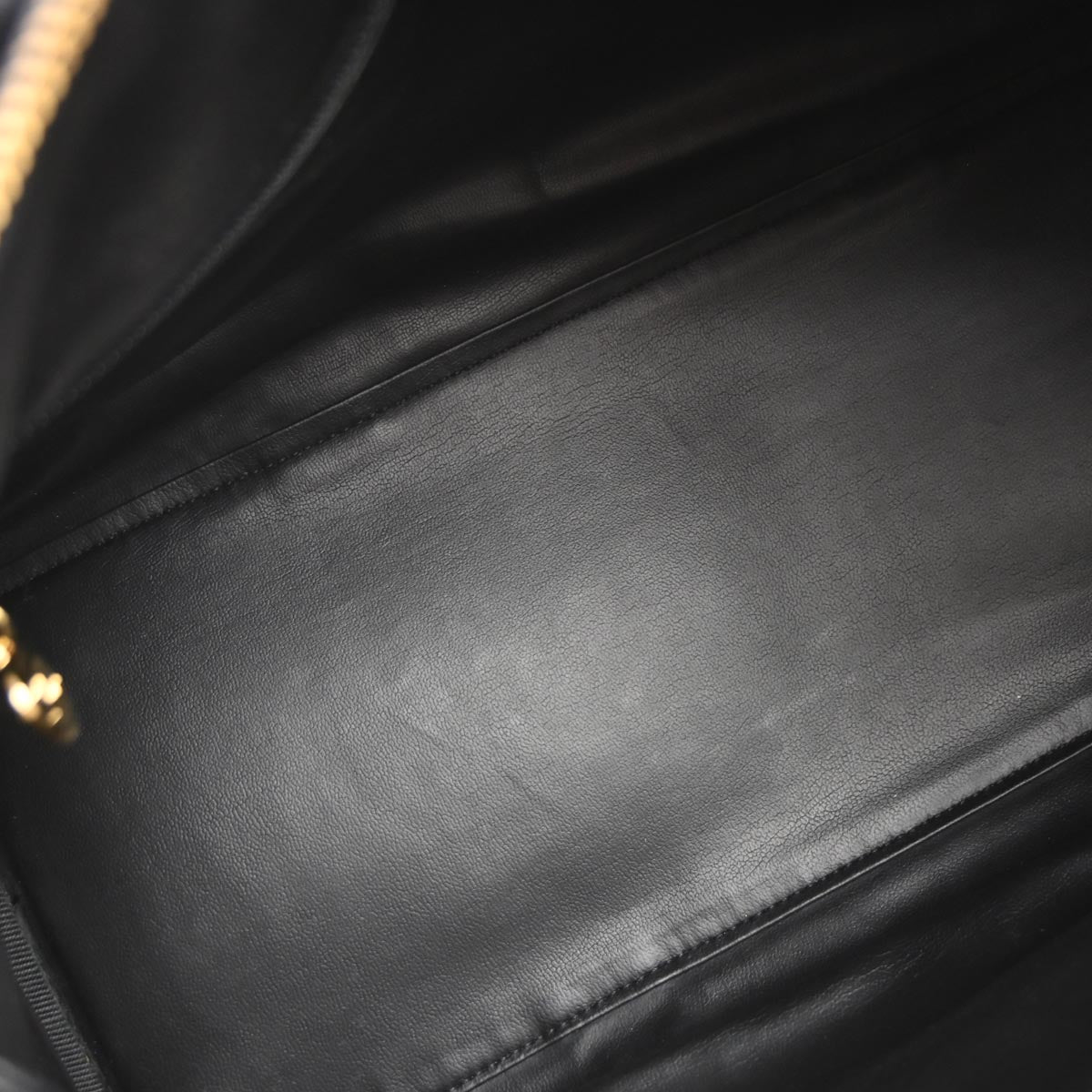 Chanel Black Lambskin Bicolore 2way Duffle Shoulder Handbag