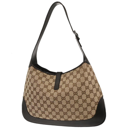 Gucci Brown Jackie GG Sherry Hobo Shoulder Bag