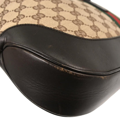 Gucci Brown Jackie GG Sherry Hobo Shoulder Bag