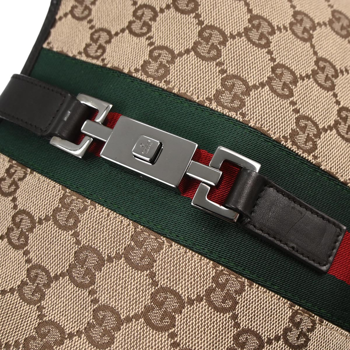 Gucci Brown Jackie GG Sherry Hobo Shoulder Bag