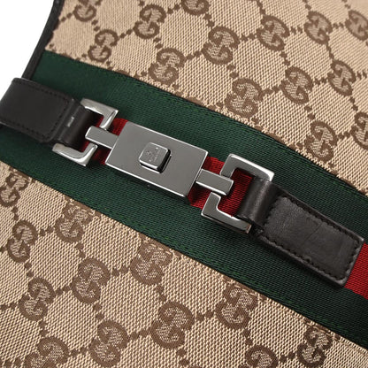 Gucci Brown Jackie GG Sherry Hobo Shoulder Bag