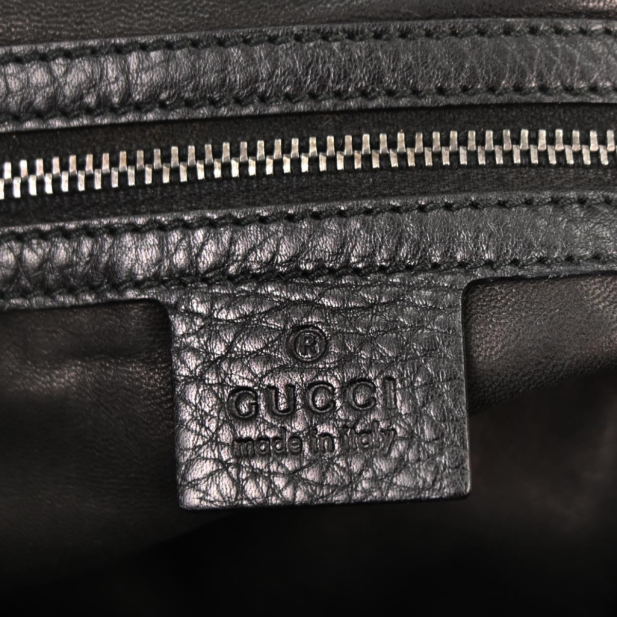 Gucci Black Leather Icon Bit 2way Shoulder Handbag